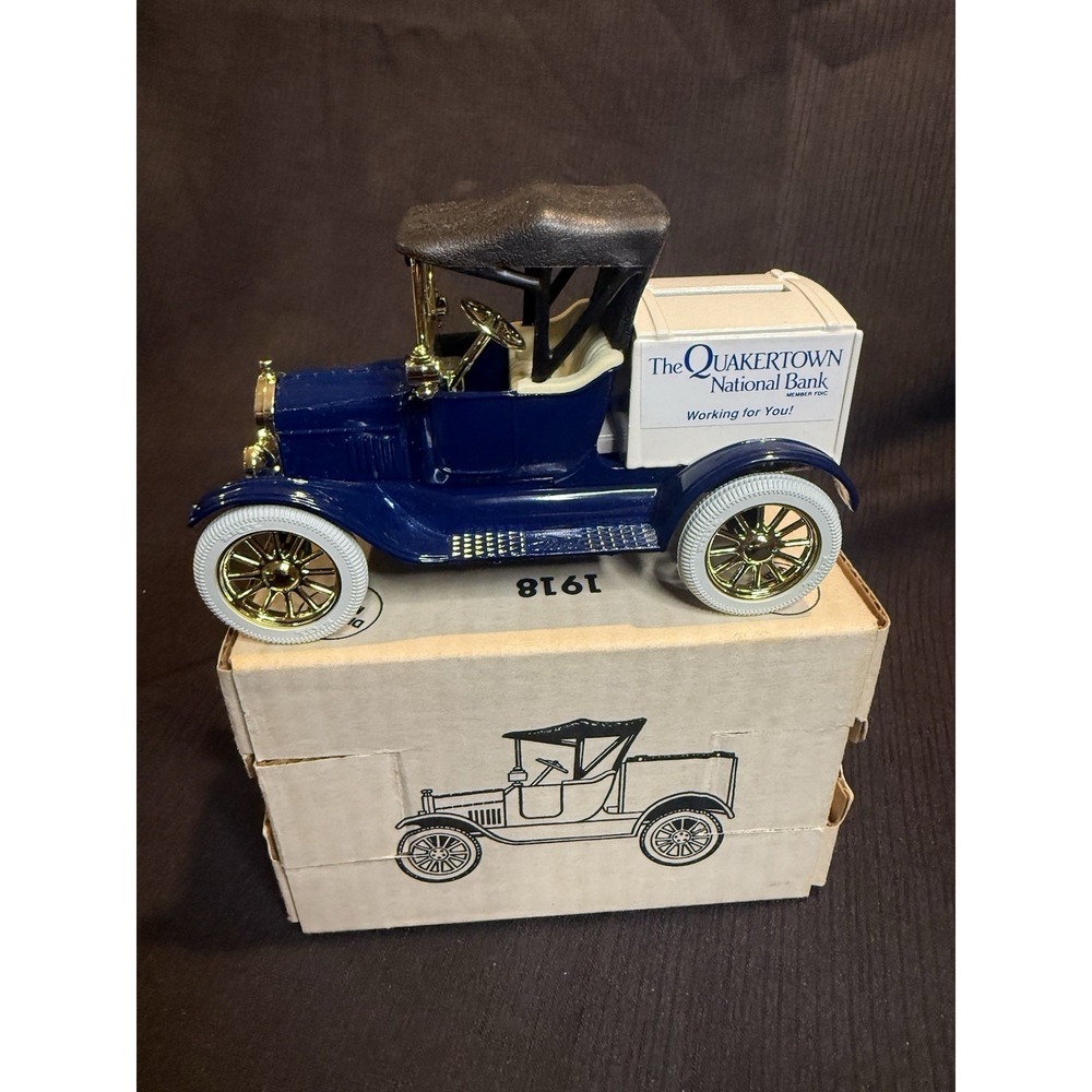 U2-7 ERTL 1:25 SCALE DIE CAST BANK - 1918 RUNABOUT - QUAKERTOWN NATIONAL BANK